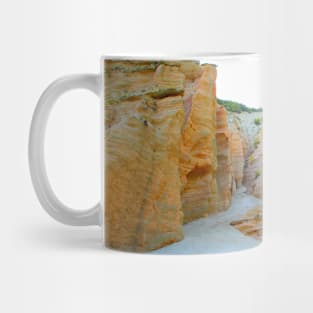 View at the Lame Rosse with rugged features, greenery and gravel Mug